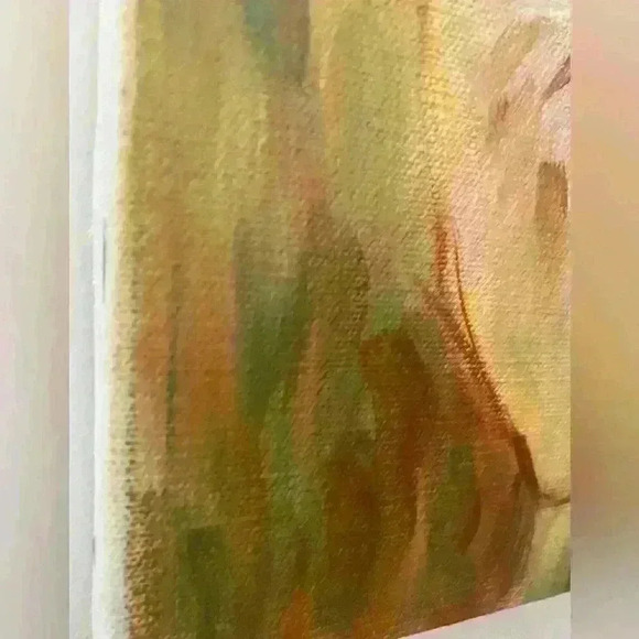 Original Handmade painting By Roy Austin Blonde girl with Flowers - Picture 5 of 12